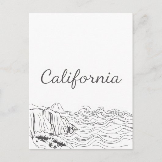 カリフォルニアのはがき ポストカード (正面)