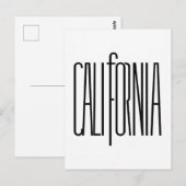 カリフォルニアのはがき ポストカード (正面/裏面)