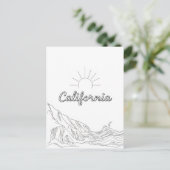 カリフォルニアのはがき ポストカード (スタンド正面)