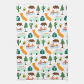 カリフォルニアのアイコン キッチンタオル (縦)