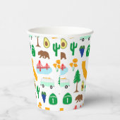 カリフォルニアのアイコン 紙コップ (右)