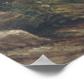 カリフォルニアのアルバートビエルシュタットジャイアントレッドウッドの木 ポスター (角)