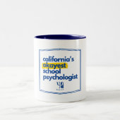 カリフォルニアのオケイエスト学園心理学者 ツートーンマグカップ (中央)