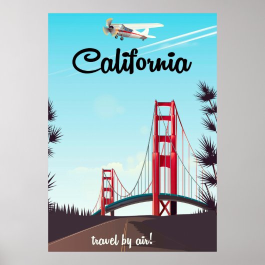 カリフォルニアのカートゥーン旅行ポスター ポスター (正面)