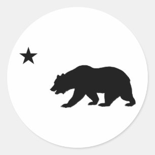 カリフォルニアのクマ ラウンドシール