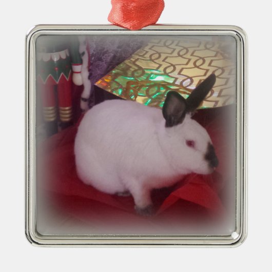 カリフォルニアのクリスマス メタルオーナメント (正面)