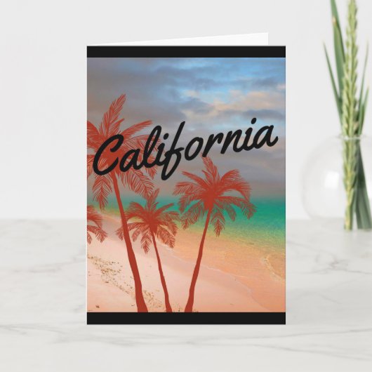 カリフォルニアのグリーティングカード カード (正面)