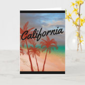 カリフォルニアのグリーティングカード カード (黄色い花)