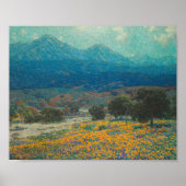 カリフォルニアのケシ畑 | グランビルレドモンド ポスター (正面)