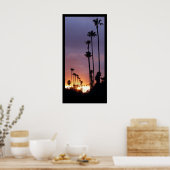 カリフォルニアのサンセットパームカスタマイズのポスター/これ! ポスター (キッチン)