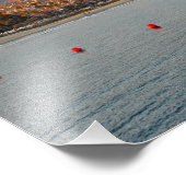 カリフォルニアのサンセットマウンテンサンタバーバラ フォトプリント            (角)