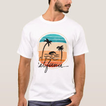 カリフォルニアのサンセットレトロヴィンテージ