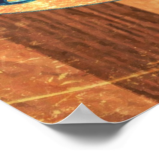 カリフォルニアのサーフボード ポスター (角)