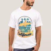 カリフォルニアのサーフボード Tシャツ (正面)