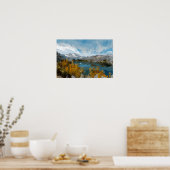 カリフォルニアのシエラネバダ山脈の6月の湖 ポスター (キッチン)