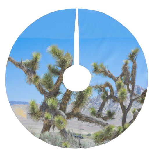 カリフォルニアのジョシュア・ツリー ブラッシュドポリエステルツリースカート (正面)