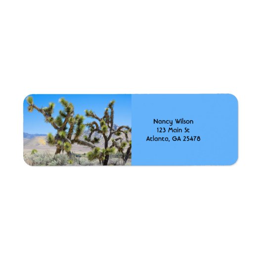 カリフォルニアのジョシュア・ツリー ラベル (正面)