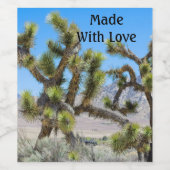 カリフォルニアのジョシュア・ツリー ワインラベル (シングルラベル)