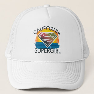 カリフォルニアのスーパーガールサンセットグラフィック キャップ