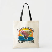 カリフォルニアのスーパーガールサンセットグラフィック トートバッグ (正面)