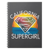 カリフォルニアのスーパーガールサンセットグラフィック ノートブック (正面)