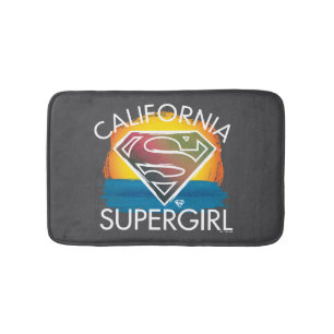 カリフォルニアのスーパーガールサンセットグラフィック バスマット