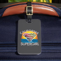カリフォルニアのスーパーガールサンセットグラフィック
