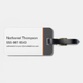 カリフォルニアのスーパーガールサンセットグラフィック ラゲッジタグ (裏面横)