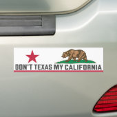 カリフォルニアのテキサス州を行くな バンパーステッカー (車上)