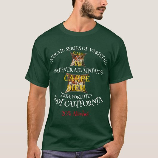 カリフォルニアのトリペから作られたヤギの内臓ジンファンデル Tシャツ (正面)