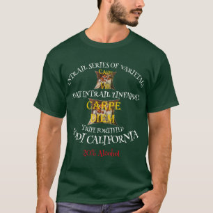 カリフォルニアのトリペのヤギの内臓ジンファンデル Tシャツ
