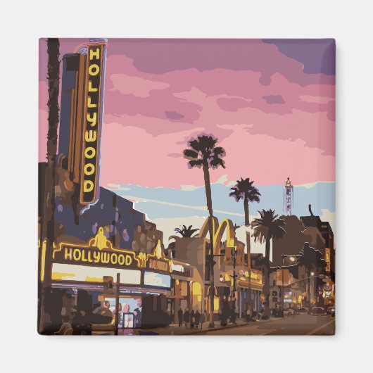 カリフォルニアのナイトクラブパープルロサンゼルス マグネット (正面)