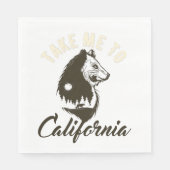 カリフォルニアのナプキンスに連れて行って スタンダードランチョンナプキン (正面)