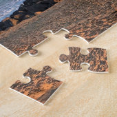 カリフォルニアのニューポートビーチの夕日 ジグソーパズル (側面)