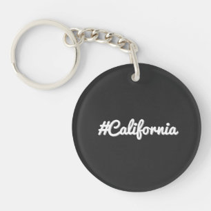 カリフォルニアのハッシュタグ ミニマリスト ウェストコーストスタイル キーホルダー