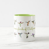 カリフォルニアのハミングバード ツートーンマグカップ (中央)