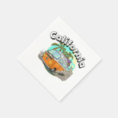 カリフォルニアのパーティーナプキン スタンダードカクテルナプキン (角)