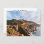 カリフォルニアのビックスビーブリッジ ポストカード (正面/裏面)