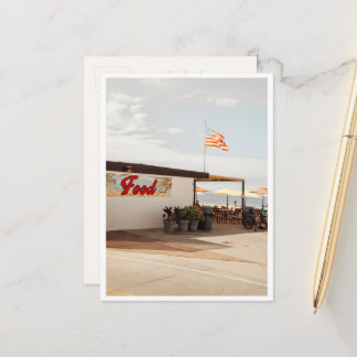カリフォルニアのビーチのフードスタンド ロサンゼルスの写真 ポストカード