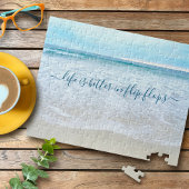 カリフォルニアのビーチ波の人生はフリップフロップでより良い ジグソーパズル