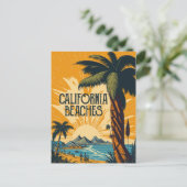 カリフォルニアのビーチ ポストカード (スタンド正面)