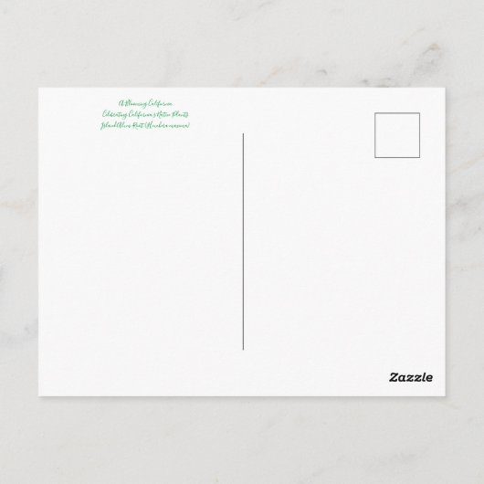 カリフォルニアのブラームズ:Heuchera maxima Postcar ポストカード (裏面)