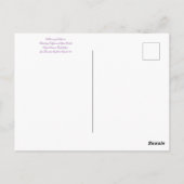 カリフォルニアのブラームズ：Verbena lilacina ポストカード (裏面)