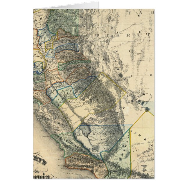 カリフォルニアのブリトンとレイの地図 (正面)