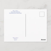 カリフォルニアのブルーム:シーノトス・ダーク・スター ポストカード (裏面)