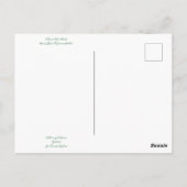 カリフォルニアのブルーム:ミナーズレタス ポストカード (裏面)