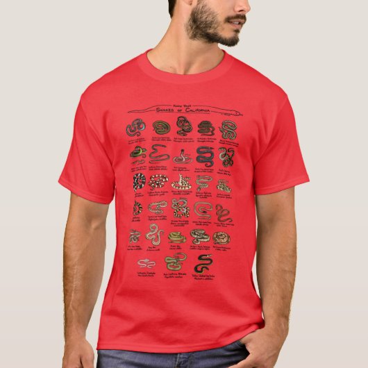 カリフォルニアのヘビ Tシャツ (正面)
