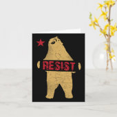 カリフォルニアのベアーシャツレジスト カード (黄色い花)