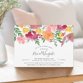 カリフォルニアのポピーのブライダルシャワーへの招待 招待状