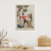 カリフォルニアのモース:クマとセット(1475) ポスター (キッチン)